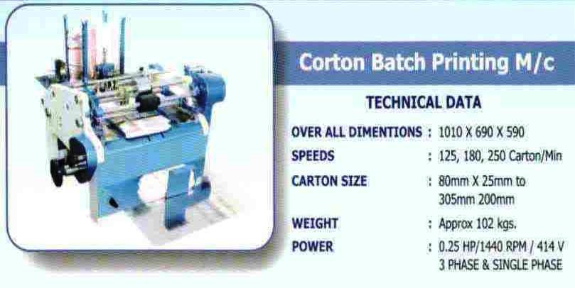 Batch Coding Machine Manufacturers|Suppliers|Dealers in India